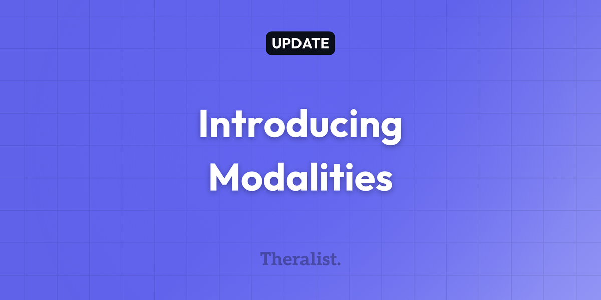 Introducing Modalities